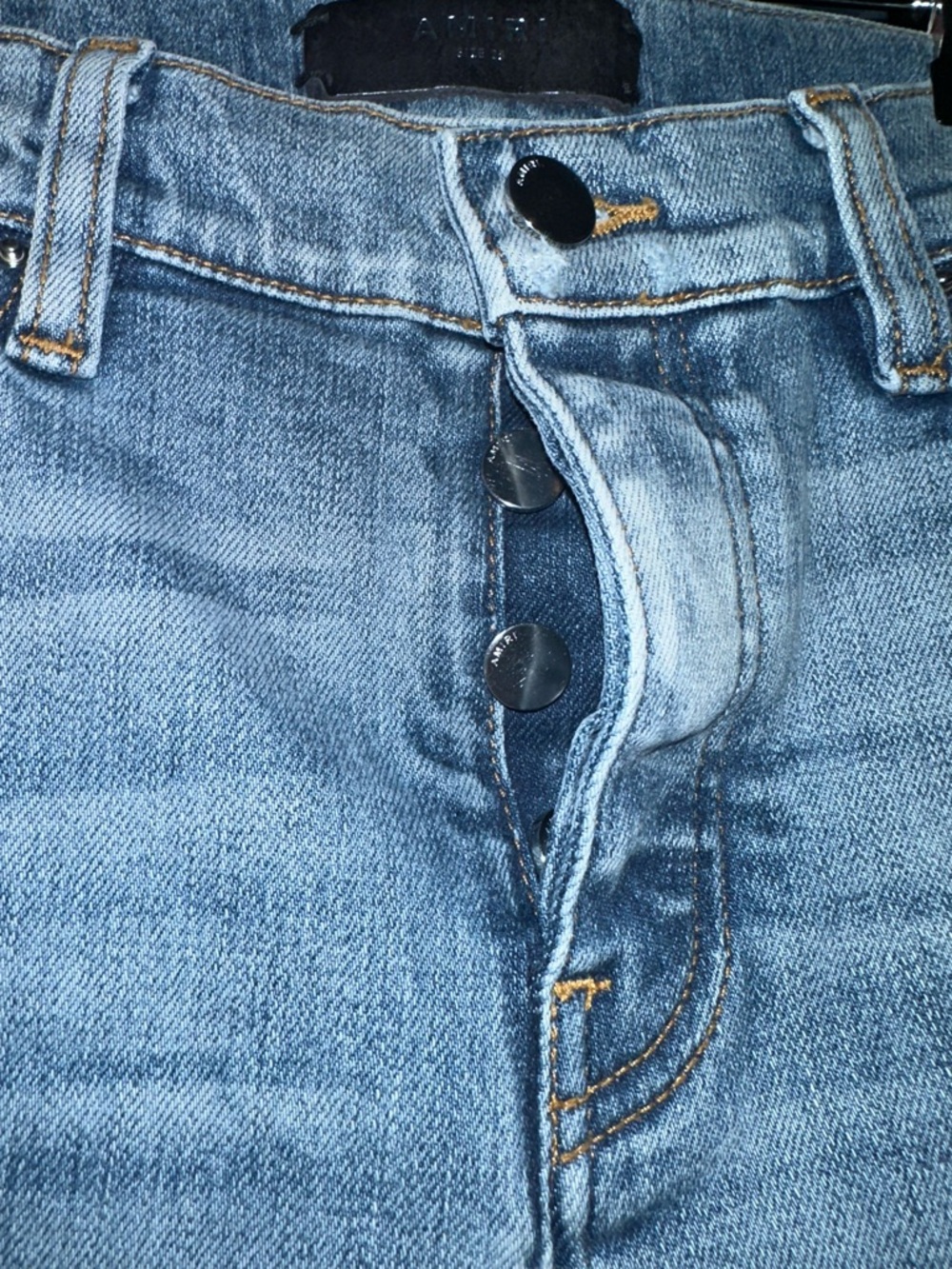 AMIRI MX1 distressed women’s skinny stretch denim jeans - Picture 5 of 6